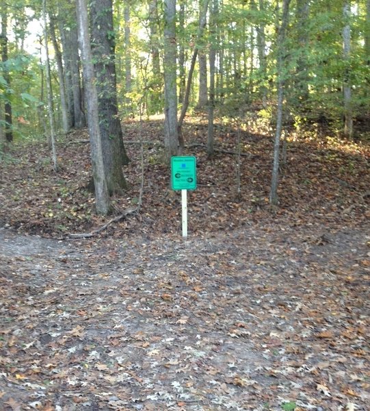 Riding direction changes daily.  Please check the sign at the trailhead.