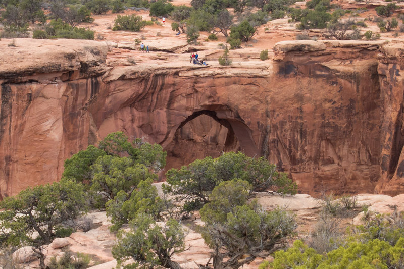 View of the Gemini Bridges from the Great Escape trail. And you don't have to choke on dust from motorized vehicles.