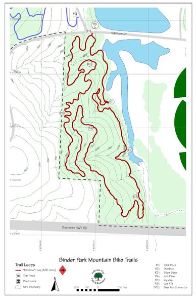 Topo map of the red loop.