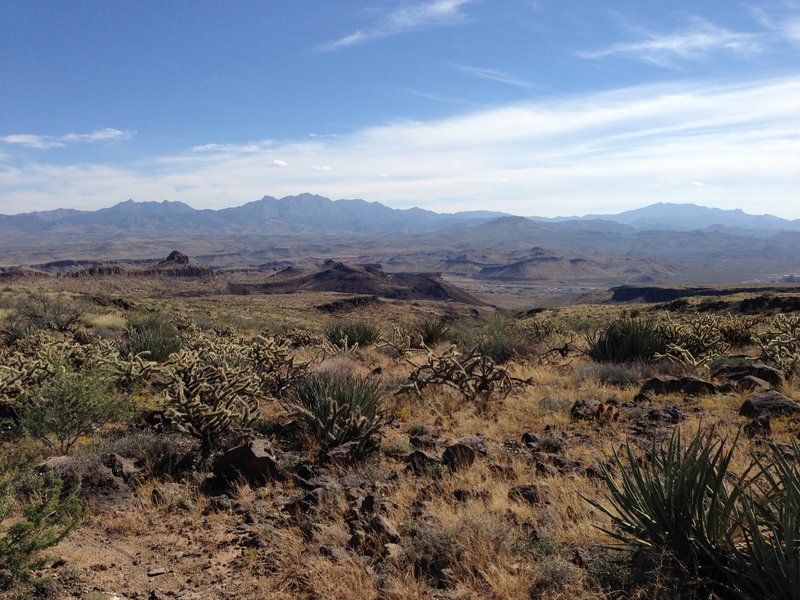 Looking east at the Hualapai mountains