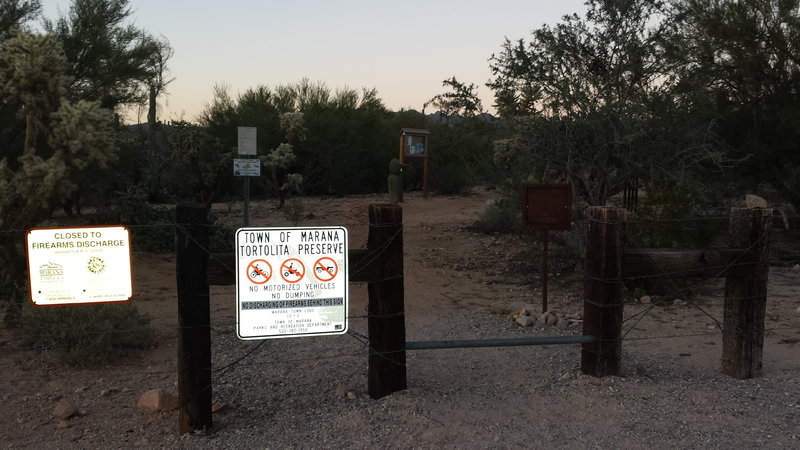 Tortolita Preserve Loop Entrance / Exit