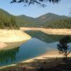 The lake in a drained state from Payette trail