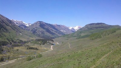 just before the downhill on Lupine