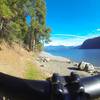 Looking east at Lake Pend Oreille with its surrounding mountains.