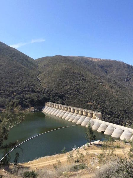 Lake Hodges Dam.