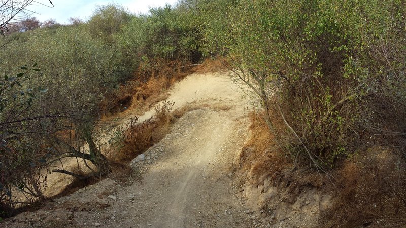 One of many banked turns on the decent of Kill Dozer