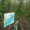 There are a half dozen of these maps scattered through out the trail system and they come in handy.