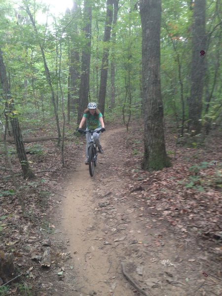 Biking the Family Bike Trail.