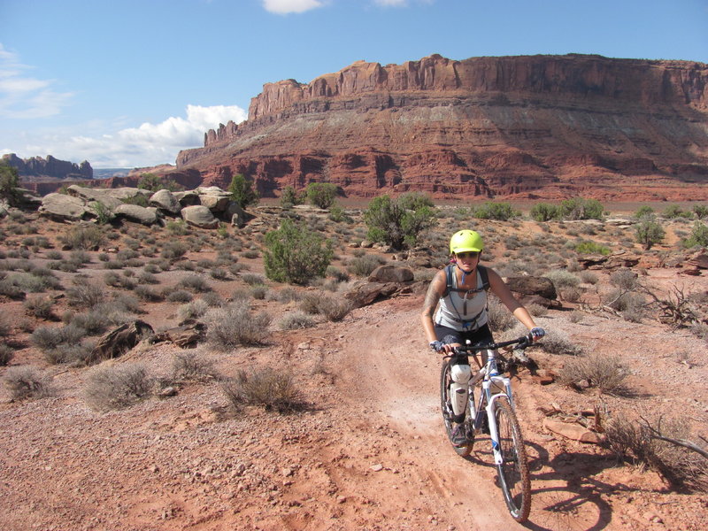The beautiful scenery of Moab. These are great trails for those in your fam who perhaps aren't ready to rip on some of the longer trails...