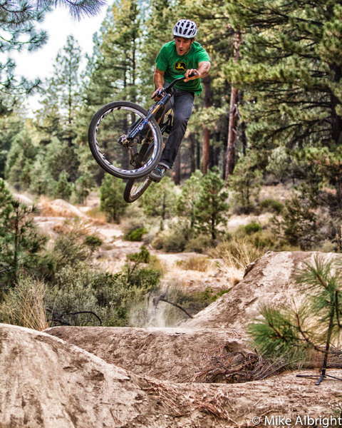 Paul LaCava at the Slalom Play loop near Bend, Oregon.  photo: mike albright