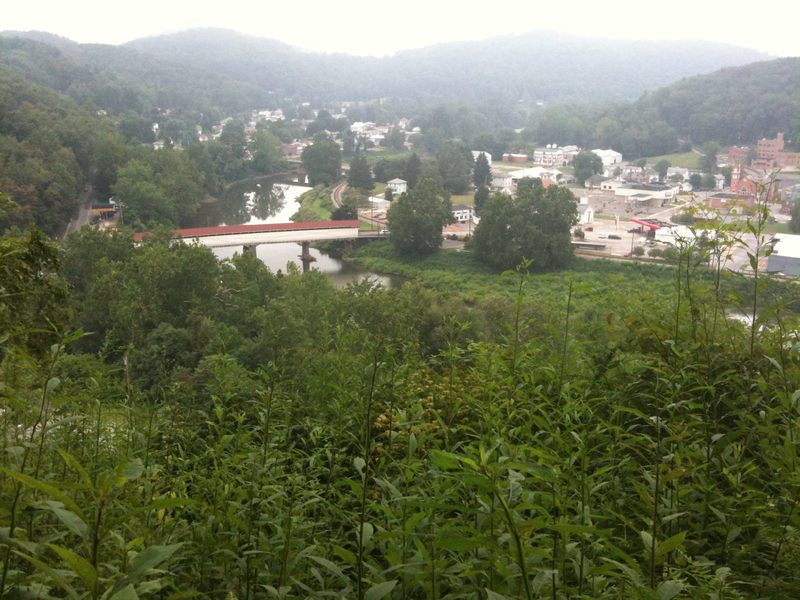 Bird's eye view of Philippi, WV.