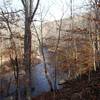 Nice trailside view of the Patapsco River from Pickall Trail