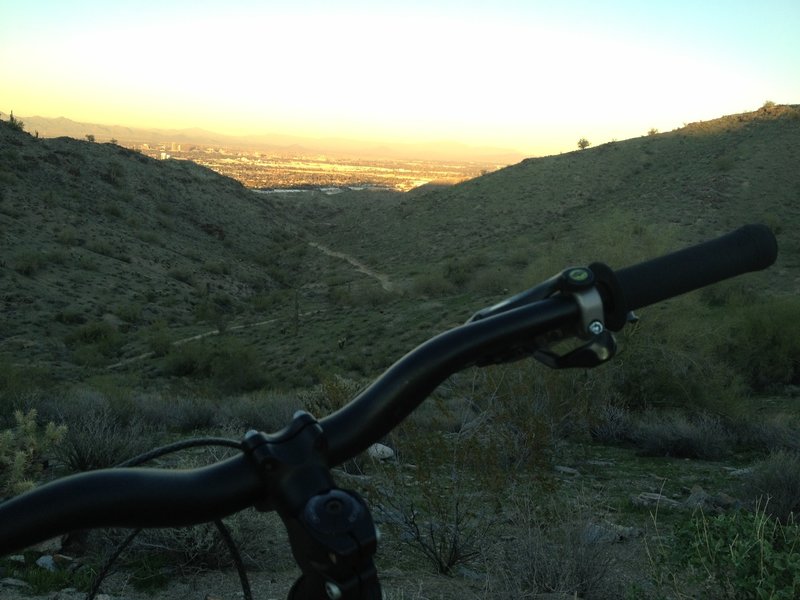 Pic where Javelina meets up with Ridgeline.  It's a quick ride after work that gives traffic some time to die down.  Enjoy the ride down.