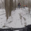 Winter riding on The Spine