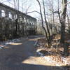 Creepy old mountain house ruins along Overlook Spur Trail (Red)