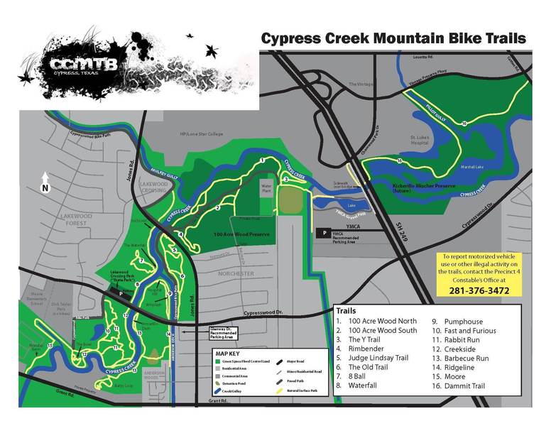 Static trail map