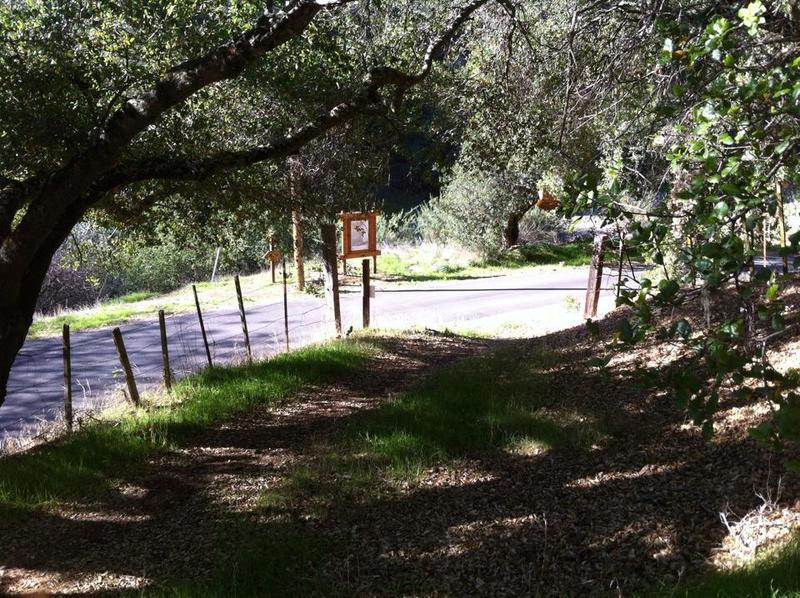 First trailhead for the Valentine Vista Trail.