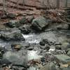 First stream crossing (hike-a-bike). Fun climb after the crossing - rocky, rooty, steep.