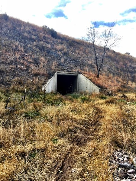 Tunnel leading under Hwy 69