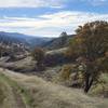 Looking back down Long Canyon toward Berryessa.