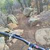 Amidst boulders on Southern Crossing Trail