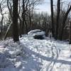 Winter on Bald Knob Trail