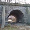 Tunnel under the rail road tracks.