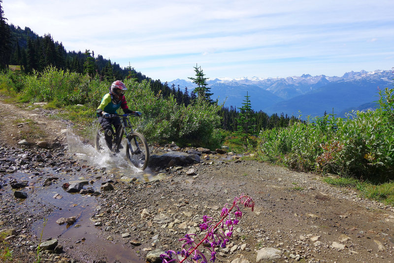 River splashing on Top of the World!