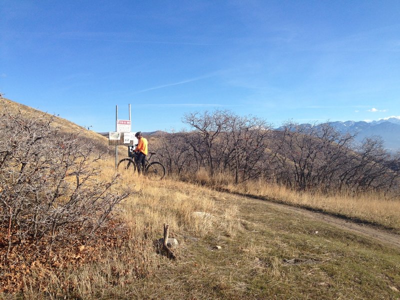 That is the Bonneville Shoreline-Ensign Peak trailhead that leads to City Creek Canyon