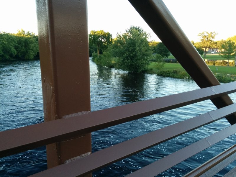 New foot bridge over the Rum River