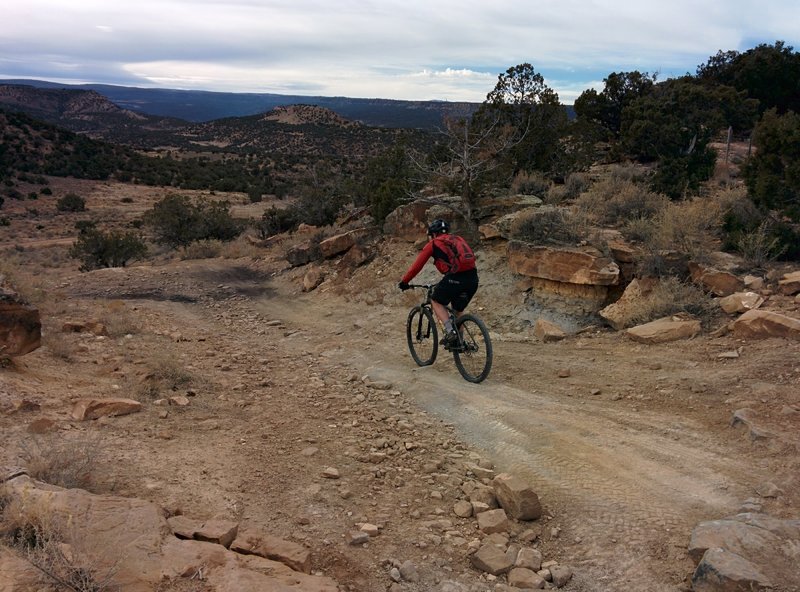 Dropping into Dry Creek Canyon!