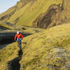 Approching Hvanngil Hut on the Laugavegur Route