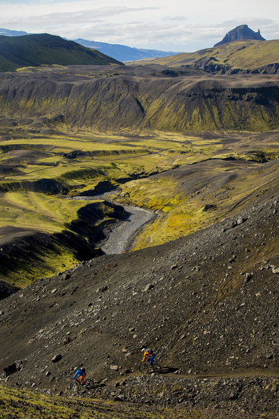 A  rowdy descent into a hidden valley along the Laugavegur Route.