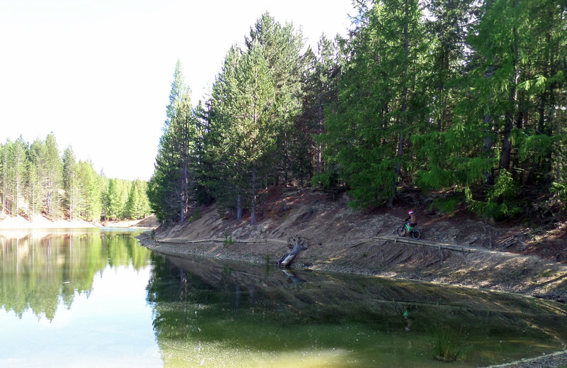 Lakeside riding at Hoffman's Dam