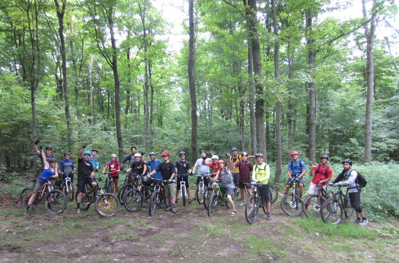 The top of Bald Hill (Y6), the highest point in Shindagin Hollow.