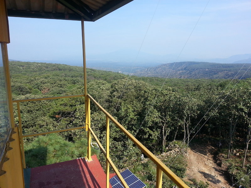 Vista desde arriba de la torre de vigilancia