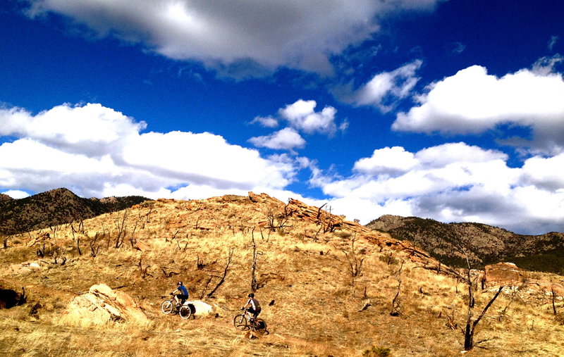 Unconformity under the blue sky at Oil Well Flats