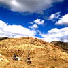 Unconformity under the blue sky at Oil Well Flats