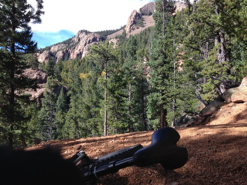 The switchbacks on Border Line Trail