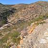 Looking up the main drainage that the SST Trail follows