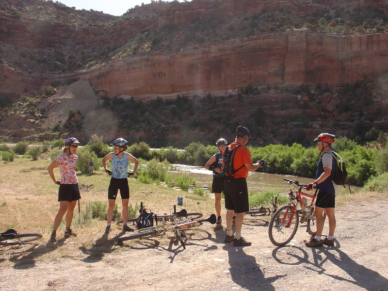 At the Dolores River crossing off Hwy 141.