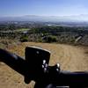 The Quail Trail killer hill looking down towards Quail Hill and eastern Irvine