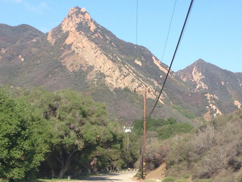 Ride park road to trailhead