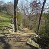 A nice climb of packed gravel heading towards Lake Georgetown