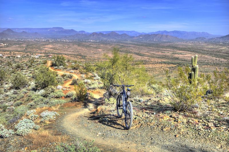 Descent from the top- on Ridgeback Trail