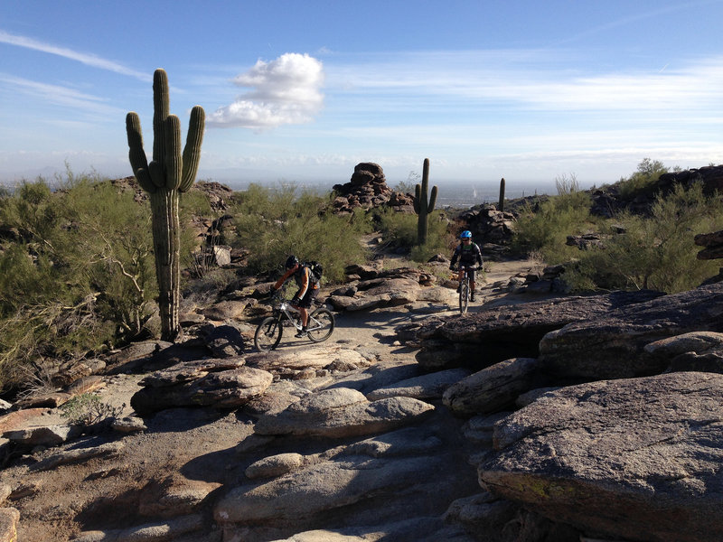 Classic desert riding along National Trail.