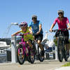 Riding next to the Taupo marina