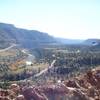 The Dolores River looking upstream above Biscuit Rock and Hwy 141