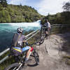 Looking out over the Huka Falls from the lookout