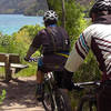 Lookouts on the K2K mountain bike trail with views of Kawakawa Bay